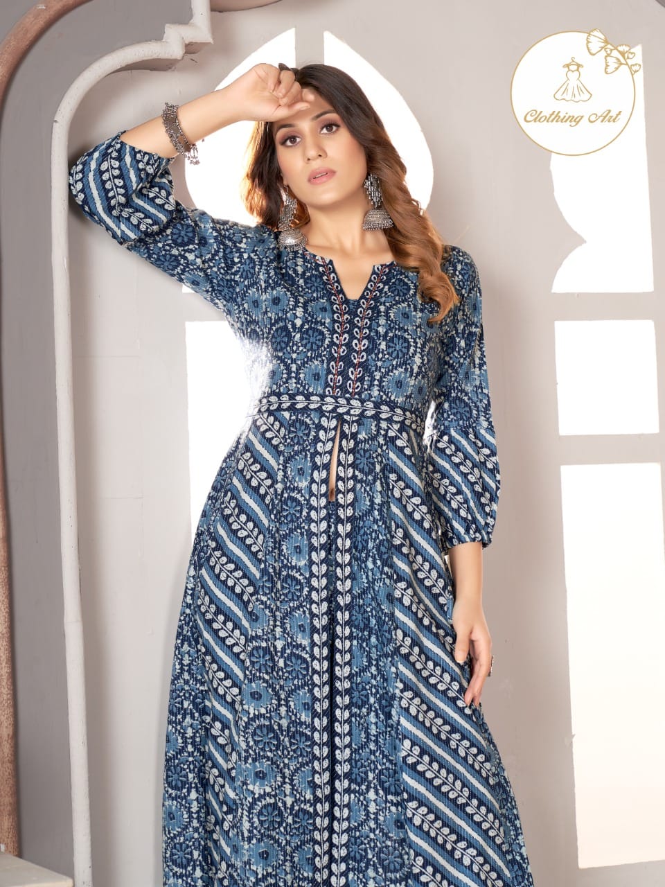 Clothing Art Stylish Party Wear Wholesale Kurtis With Bottom Designer Catalog